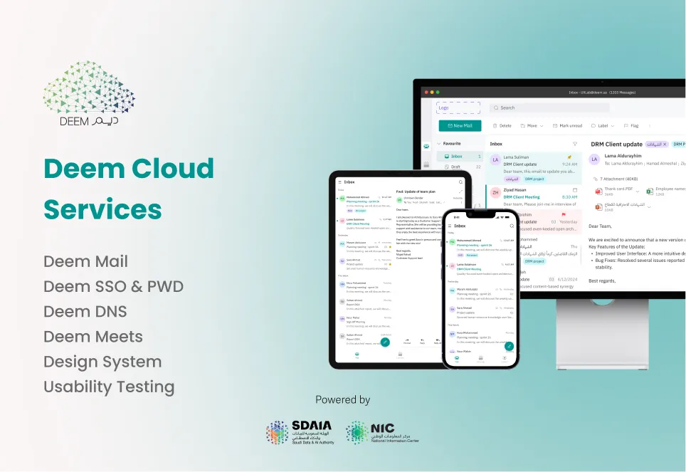 Deem Cloud Services mockups